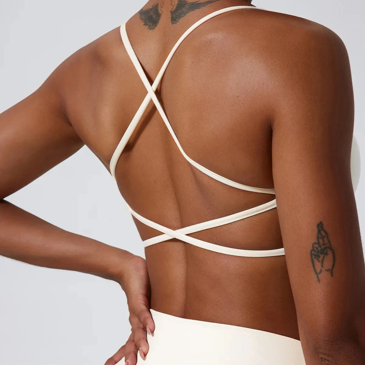Super Soft Fabric Back Cross Sports Bra Gym Top Women Higher Quality Yoga Clothes Women Fitness Running Bra Workout Yoga Bra Little Addiction