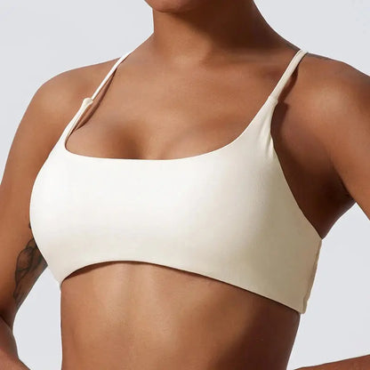 Super Soft Fabric Back Cross Sports Bra Gym Top Women Higher Quality Yoga Clothes Women Fitness Running Bra Workout Yoga Bra Little Addiction