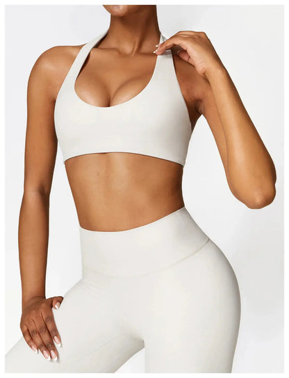Breathable Fitness Workout Tank Top High Intensity Beauty Back Sports Top Wireless Padded Comfy Gym Yoga Underwear Sports Bra Little Addiction