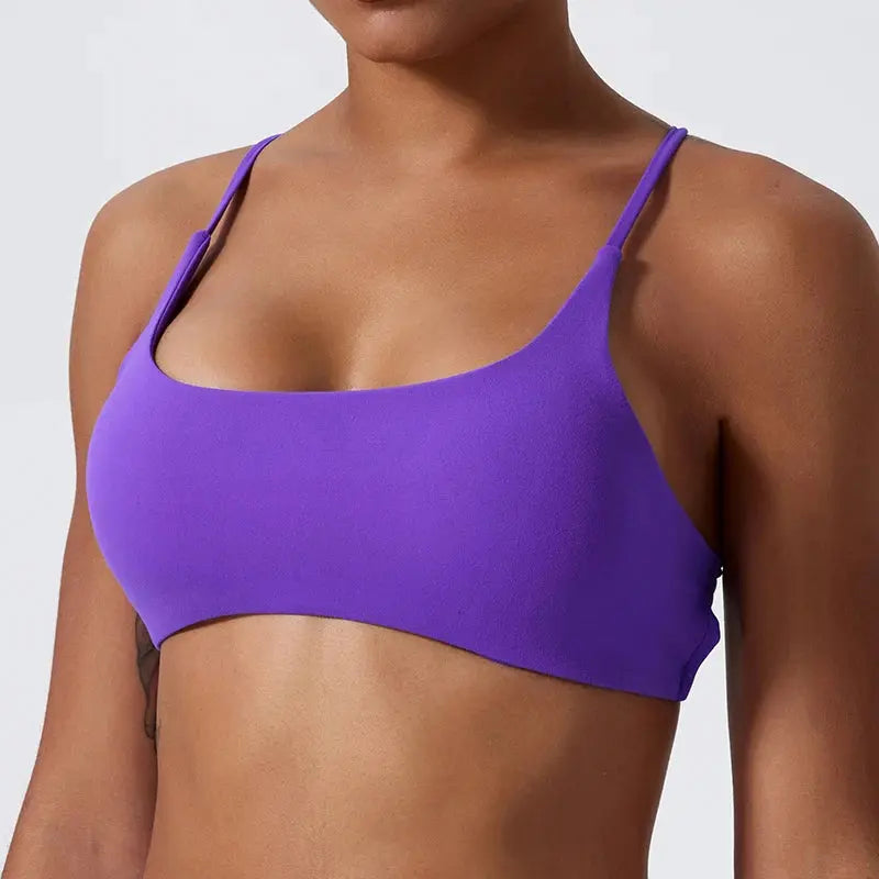 Super Soft Fabric Back Cross Sports Bra Gym Top Women Higher Quality Yoga Clothes Women Fitness Running Bra Workout Yoga Bra Little Addiction