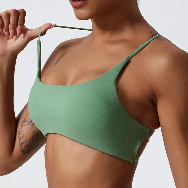 Super Soft Fabric Back Cross Sports Bra Gym Top Women Higher Quality Yoga Clothes Women Fitness Running Bra Workout Yoga Bra Little Addiction