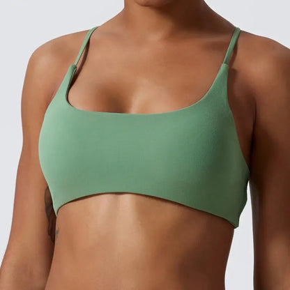 Super Soft Fabric Back Cross Sports Bra Gym Top Women Higher Quality Yoga Clothes Women Fitness Running Bra Workout Yoga Bra Little Addiction