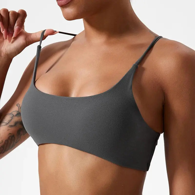 Super Soft Fabric Back Cross Sports Bra Gym Top Women Higher Quality Yoga Clothes Women Fitness Running Bra Workout Yoga Bra Little Addiction