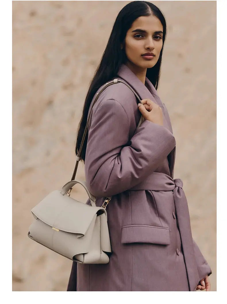 Light luxury brand women's handbag for autumn and winter 2025, new designer high-end pleated shoulder crossbody handbag Little Addiction