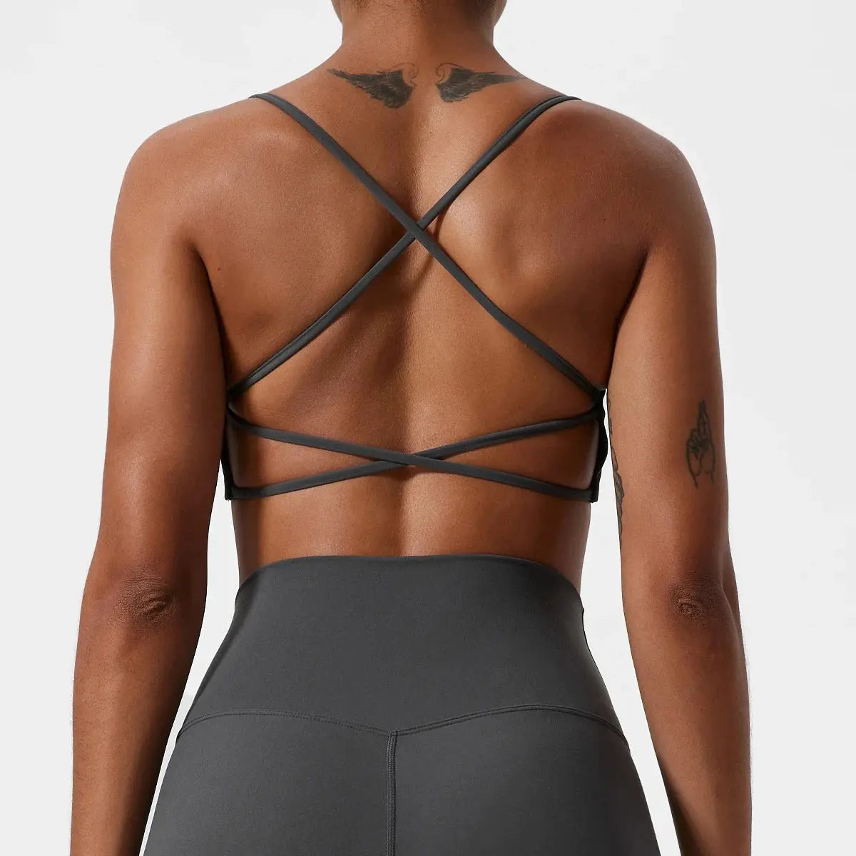 Super Soft Fabric Back Cross Sports Bra Gym Top Women Higher Quality Yoga Clothes Women Fitness Running Bra Workout Yoga Bra Little Addiction