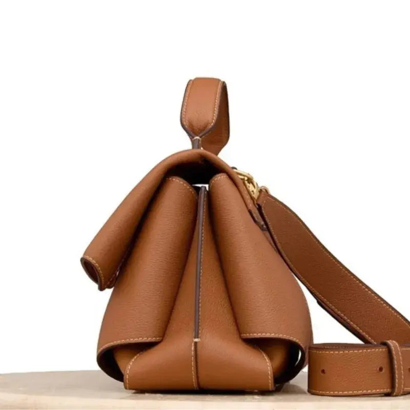 Light luxury brand women's handbag for autumn and winter 2025, new designer high-end pleated shoulder crossbody handbag Little Addiction