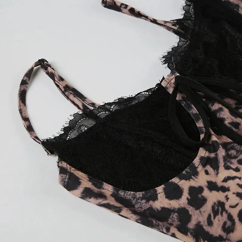 Wild Instinct Leopard Print Mini Dress Little Addiction