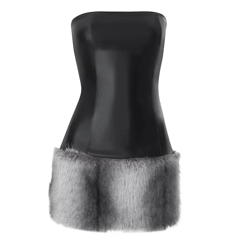 Madeline' Black Mini Dress Little Addiction